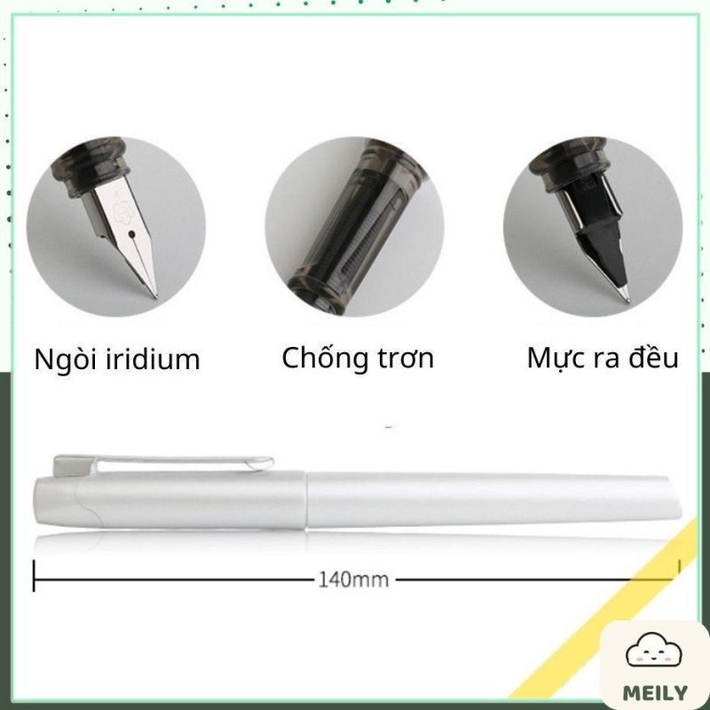 Bút máy Hero luyện chữ đẹp kèm lọ mực B68