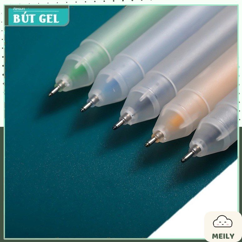 Bút mực gel nét 0.5mm Resun nhiều màu ghi chép mượt mà B18