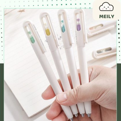 Bút ngòi xoay gắn đồng hồ cát mini B158