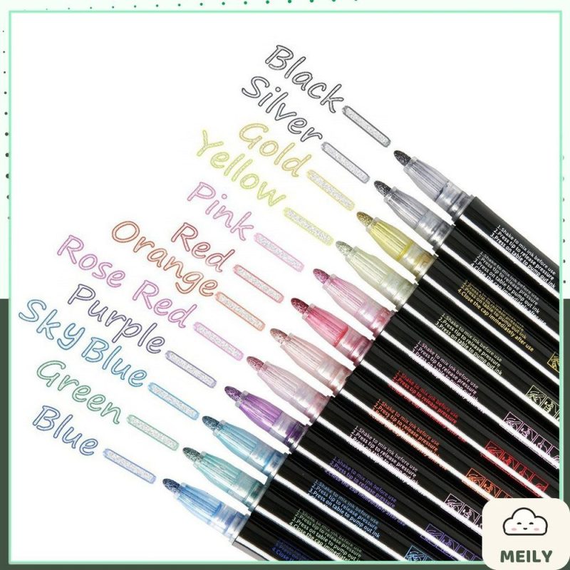 Bút nhũ viền chữ outline marker kim tuyến nổi bật