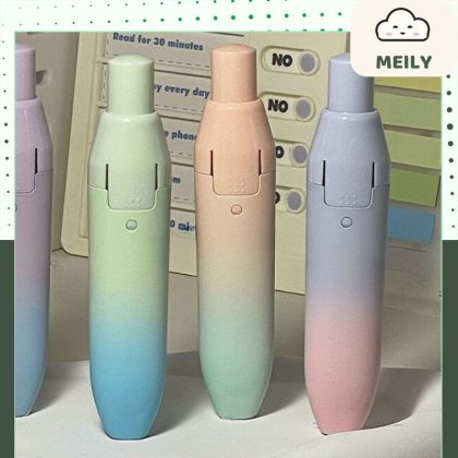 Bút xóa kéo đầu bấm thân ombre pastel B114
