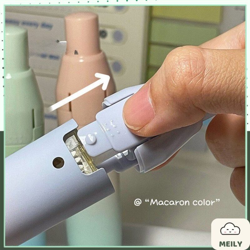 Bút xóa kéo đầu bấm thân ombre pastel B114