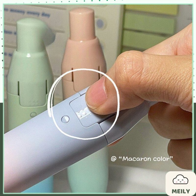 Bút xóa kéo đầu bấm thân ombre pastel B114