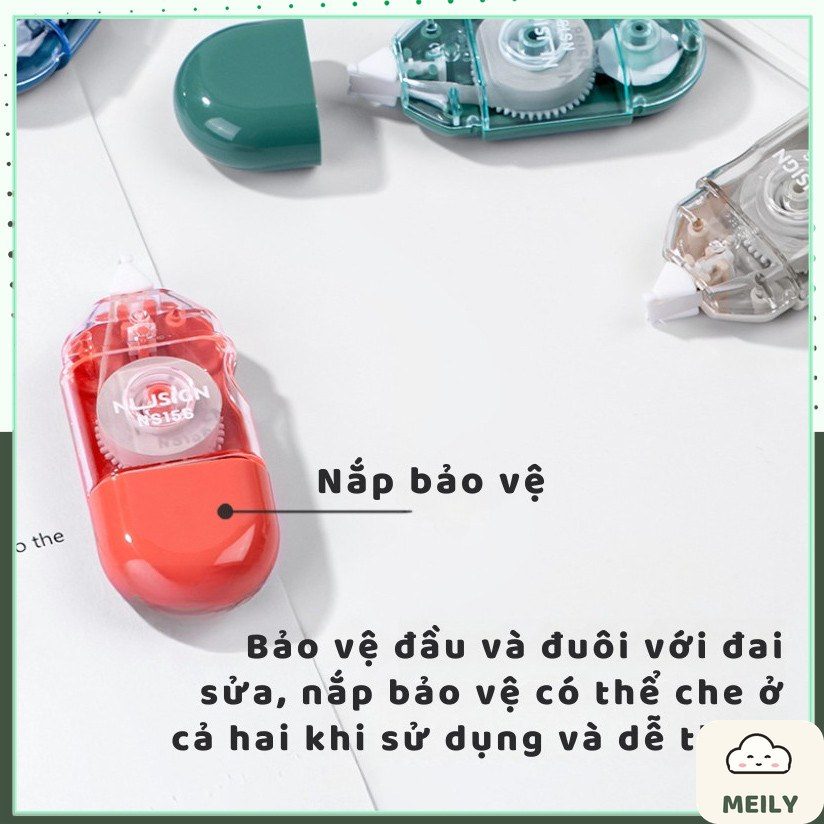Bút xóa kéo Deli màu morandi NS156