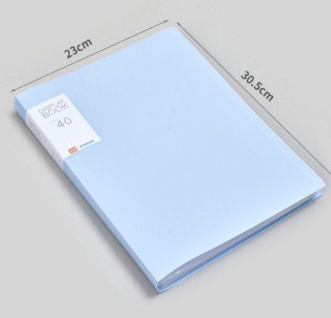 Cặp bìa lá A4 lưu trữ tài liệu nhựa bền K113 - Xanh dương