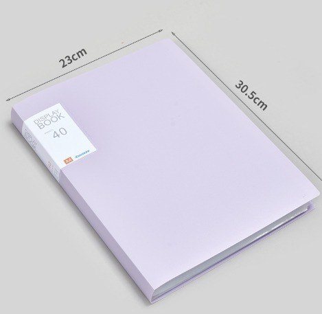 Cặp bìa lá A4 lưu trữ tài liệu nhựa bền K113 - Tím