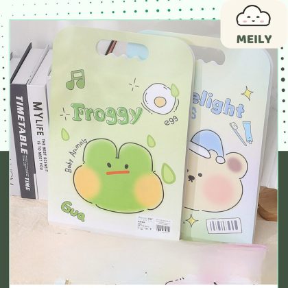 Cặp đựng giấy tờ hình hoạt tình pastel