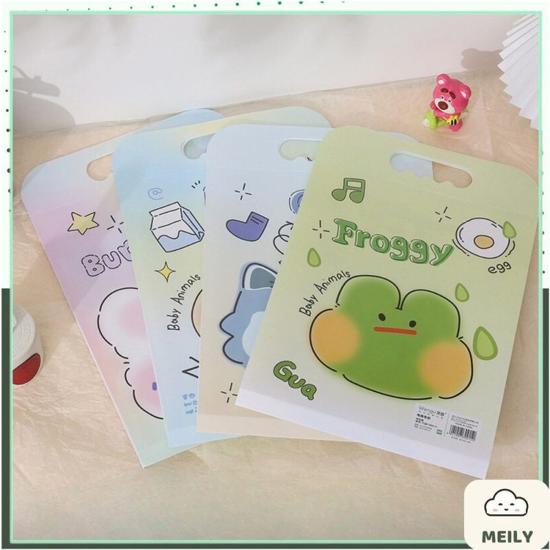 Cặp đựng giấy tờ hình hoạt tình pastel