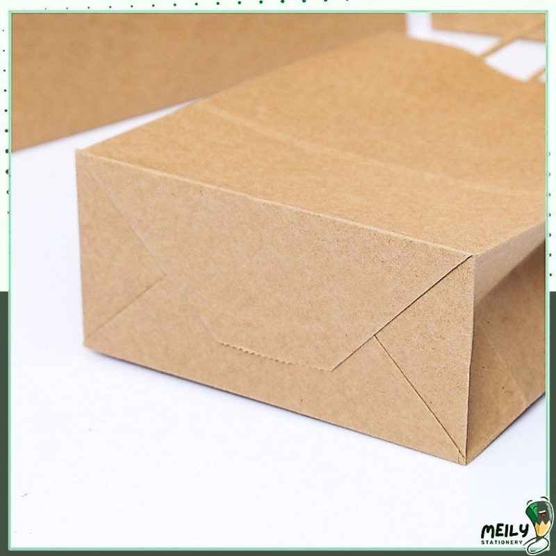 Combo 5 túi giấy mỏng nâu da bò quai dán Klong