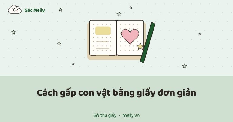 Cách gấp con vật bằng giấy đơn giản: mèo, cún, khủng long đứng được