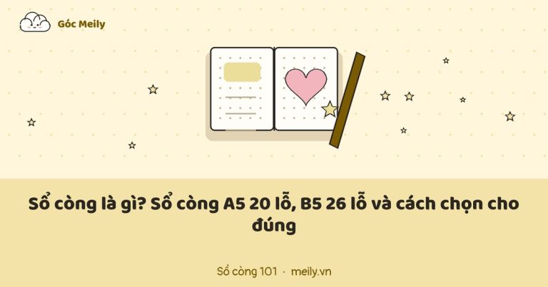 Sổ còng là gì? Sổ còng A5 20 lỗ, B5 26 lỗ và cách chọn cho đúng
