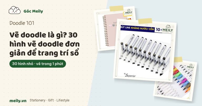 Vẽ doodle là gì? 30 hình vẽ doodle đơn giản để trang trí sổ