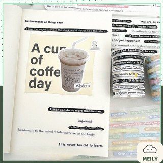 Cuộn Washi tape thông điệp phong cách Hàn quốc WA11