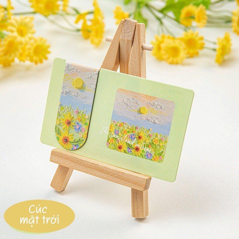 Đánh dấu sách bookmark nam châm NO21 - Cúc mặt trời
