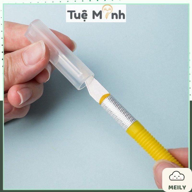 Dao cắt Washi tape, dao điêu khắc gọt mô hình kèm 8 lưỡi dự phòng