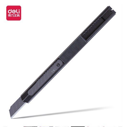 Dao rọc giấy Deli TD202 - Dao rọc giấy Deli màu đen TD202 K155