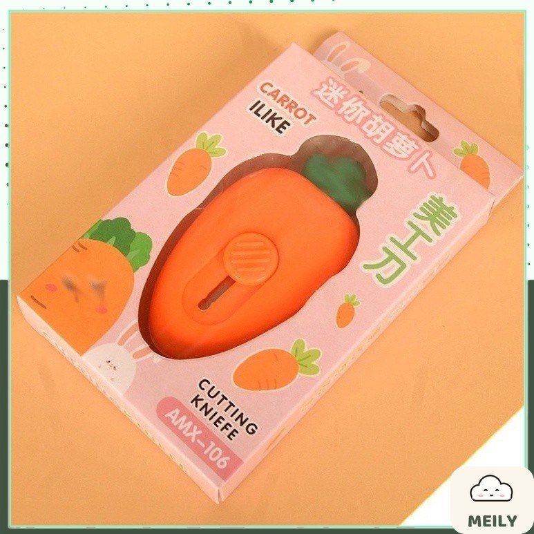 Dao rọc giấy mini dễ thương hình củ cà rốt K46