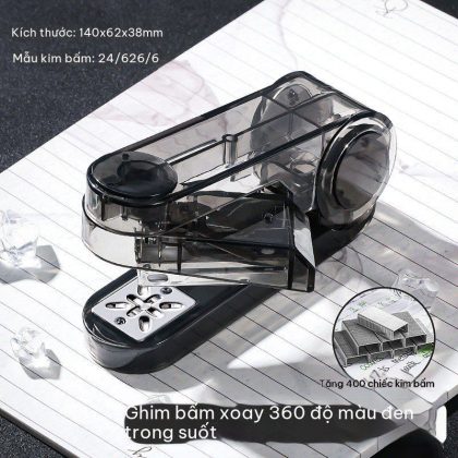 Dập Ghim Xoay 360 Cầm Tay Trong Suốt K301