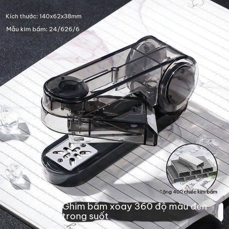 Dập Ghim Xoay 360 Cầm Tay Trong Suốt K301