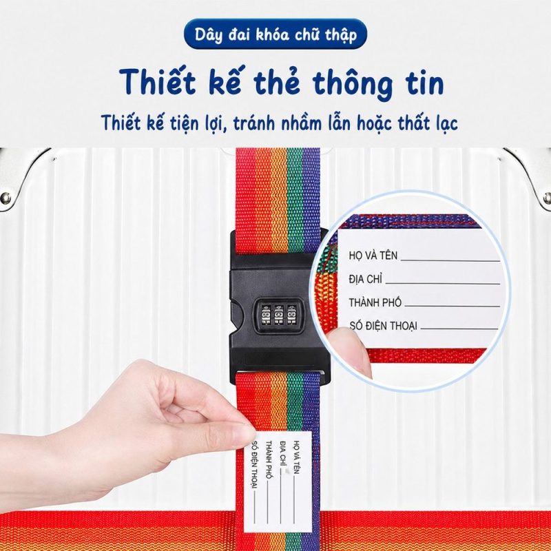 Dây cố định vali chữ thập 4.2m chống cắt, chống bung BL112