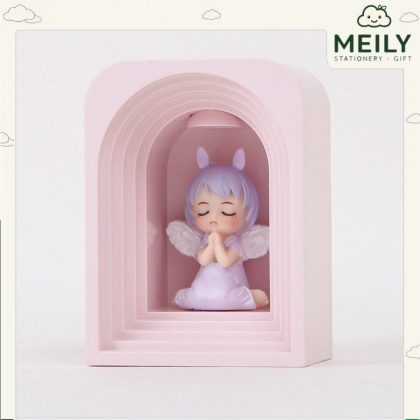Đèn trang trí, decor bàn học, phòng ngủ phát sáng mini mẫu thiên thần cầu