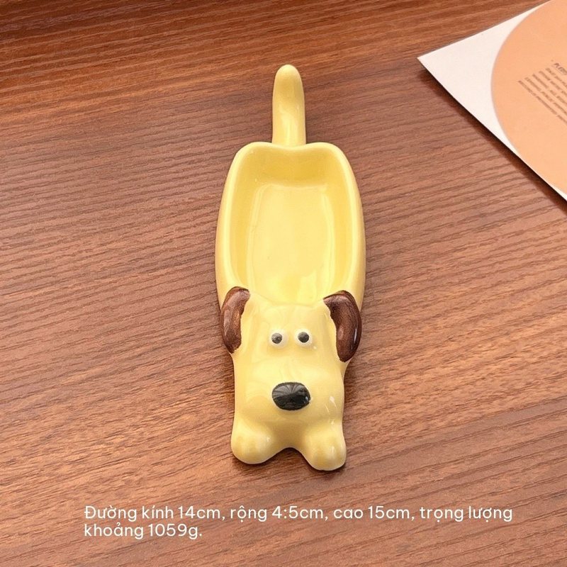 Đĩa Chấm Gốm Sứ Hoạt Hình BL108 - Chó Papa