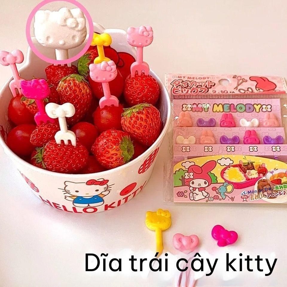 Dĩa Nhựa Ăn Hoa Quả HelloKT BL122