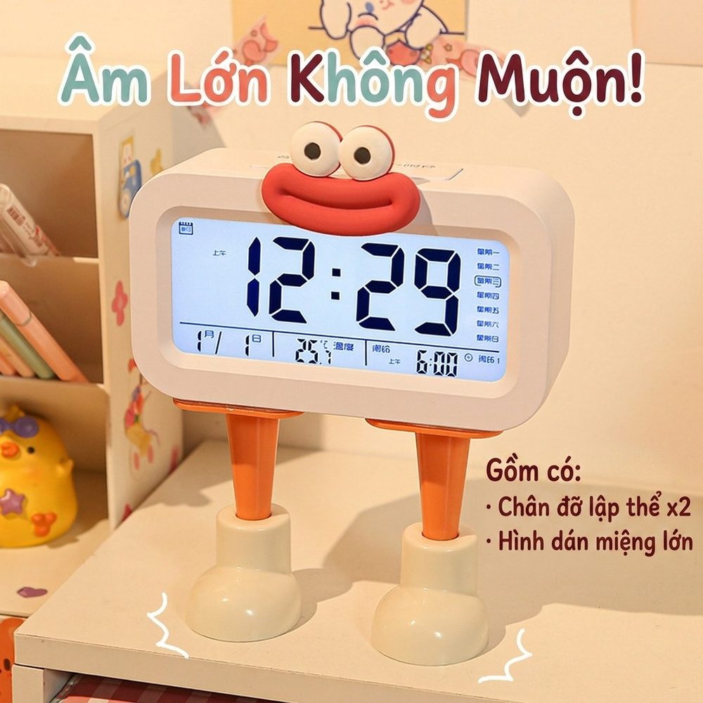 Đồng Hồ LED Để Bàn Lắp Pin BL28