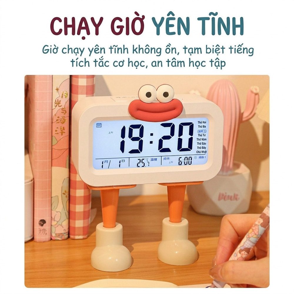 Đồng Hồ LED Để Bàn Lắp Pin BL28