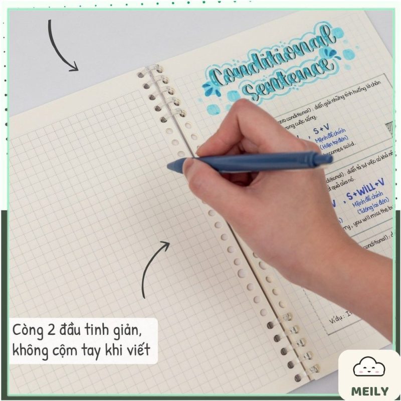 File bìa sổ còng 2 đầu 10 chấu KLong MS 808 B5