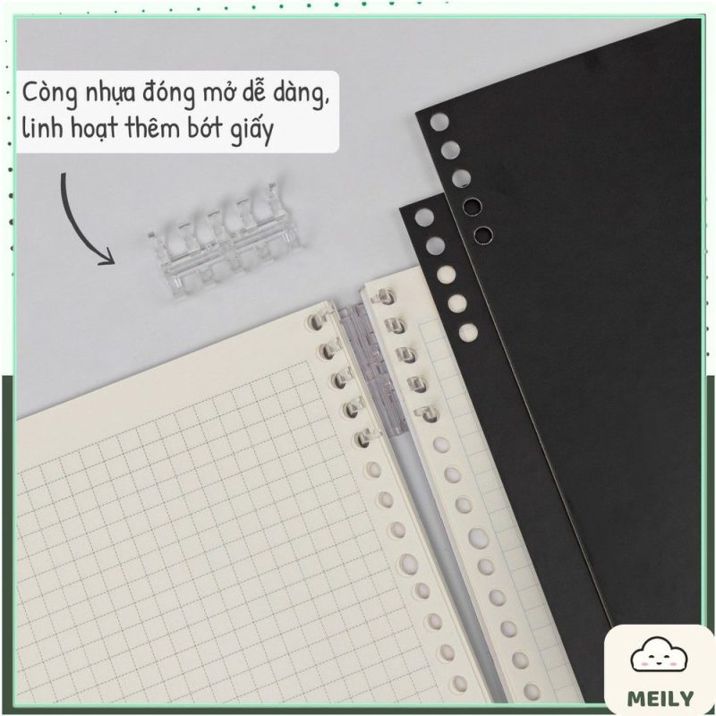 File bìa sổ còng 2 đầu 10 chấu KLong MS 808 B5