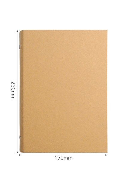File bìa sổ còng A5/ B5 S53 - File bìa sổ còng A5 6 chấu màu kraft S53