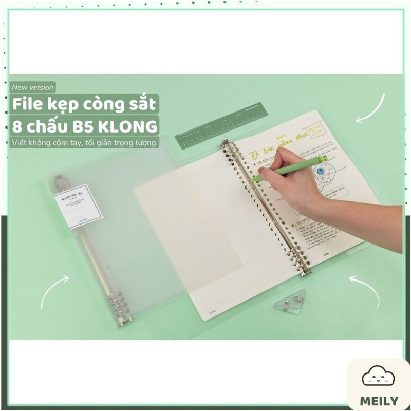 File còng Klong A5, B5 còng sắt, nhựa lưu trữ tài liệu binder