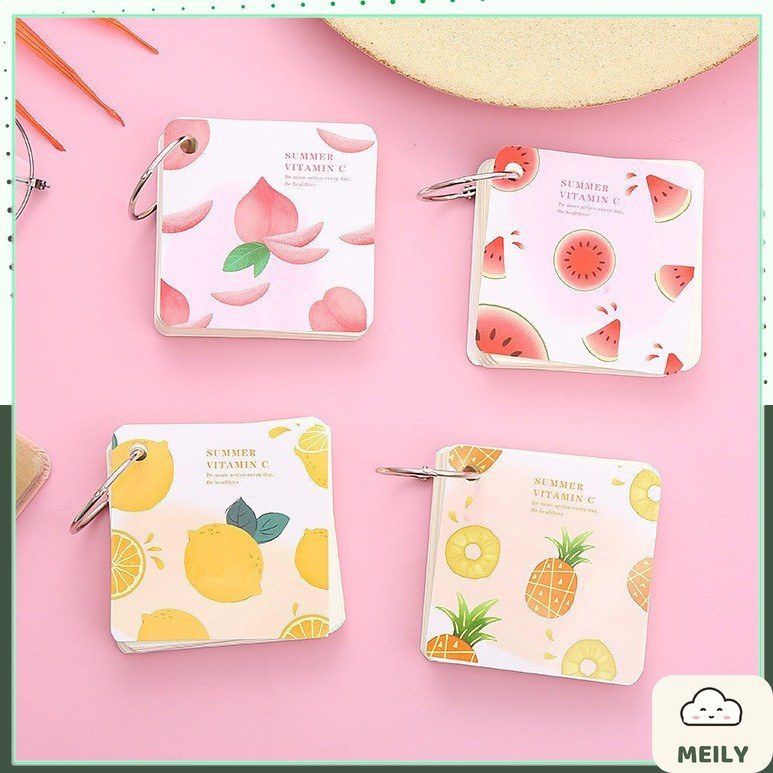 Flashcard tập thẻ học từ mới ngoại ngữ, ghi chú Hổ cute dễ thương NO40