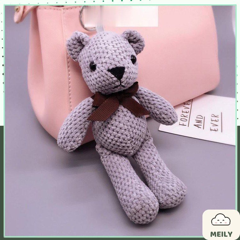 Gấunhồi bông 18cm phu kiện trang trí