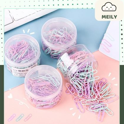 Ghim cài giấy màu Pastel, kẹp tài liệu K177