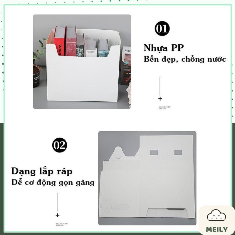Giá kệ sách nhựa ngăn to K109