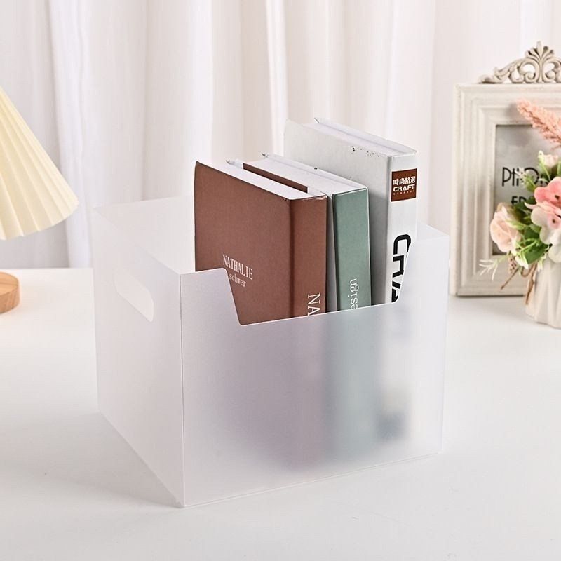 Giá kệ sách nhựa ngăn to K109 - trong suốt