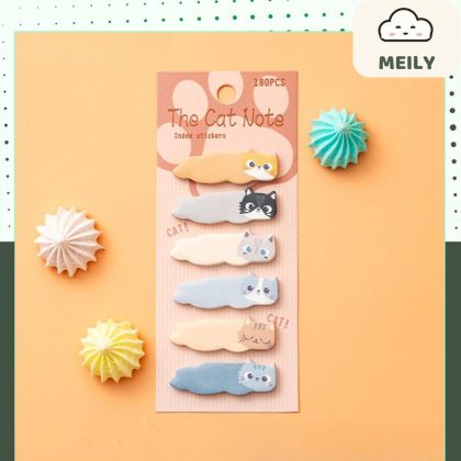 Giấy Dán Ghi Chú Hình Mèo Hoạt Hình NO61