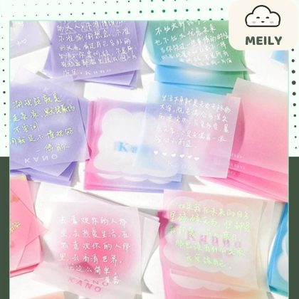 Giấy Ghi Chú bán trong suốt Kano Màu Pastel NO58