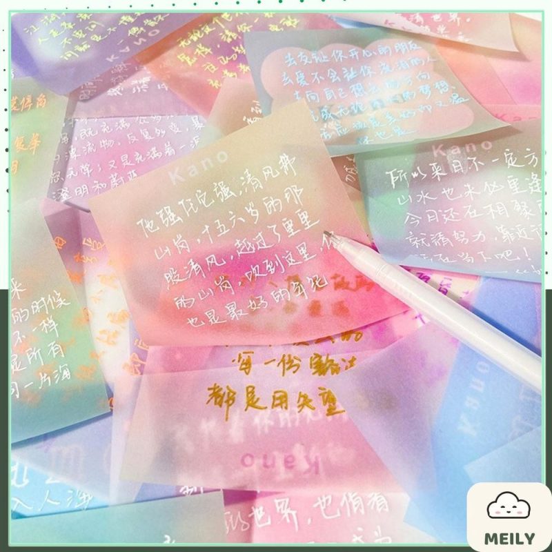 Giấy Ghi Chú bán trong suốt Kano Màu Pastel NO58