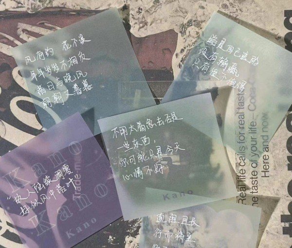 Giấy Ghi Chú bán trong suốt Kano Màu Pastel NO58 - xanh lá