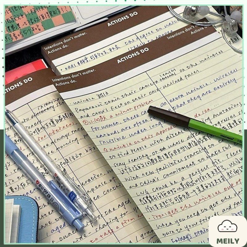 Giấy note từ vựng B5 30 tờ 2 cột viết định nghĩa, công thức