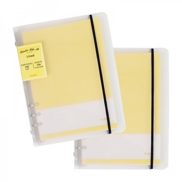 Giấy refill nét đứt binder sổ Klong tiết kiệm - Sổ kẻ ngang nét đứt kẹp còng sắt A5 100 tờ 100/76 Klong MS517
