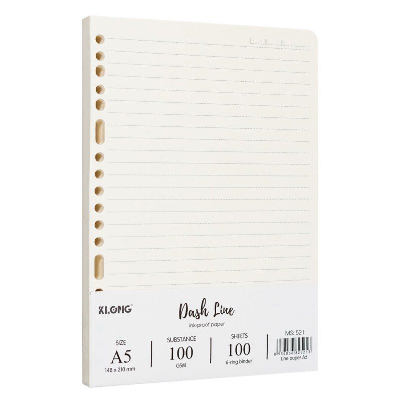 Ruột sổ còng Klong A5 100 tờ caro, InviDot Line, dot grid