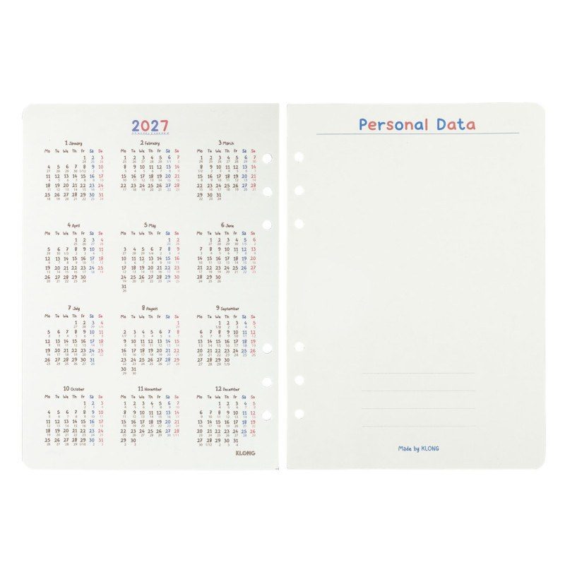 Ruột sổ còng Klong A5 100 tờ caro, InviDot Line, dot grid