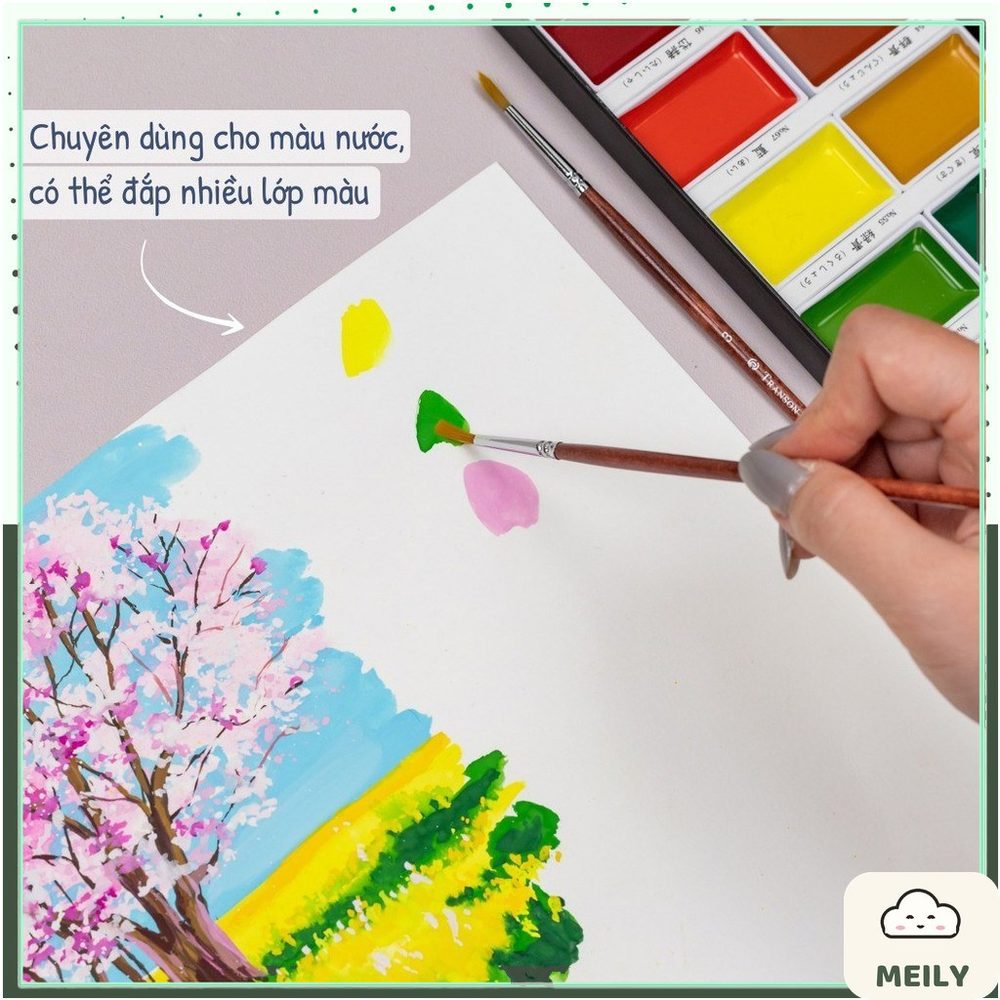 Giấy vẽ màu nước 25% cotton 20 tờ MS792