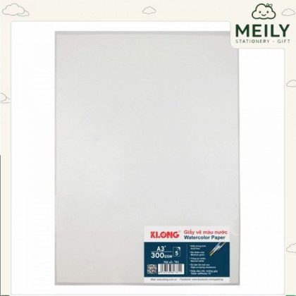 Giấy vẽ màu nước Klong A3 300gsm MS 781