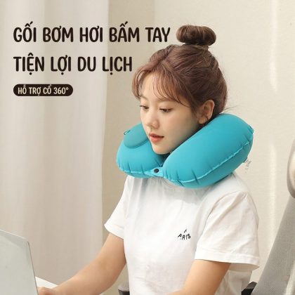 Gối chữ U bơm hơi tự động BL20