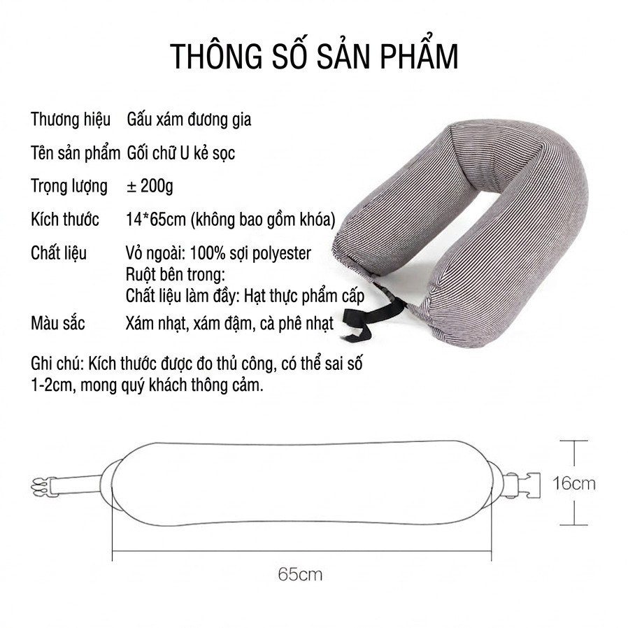 Gối chữ U kê cổ BL19